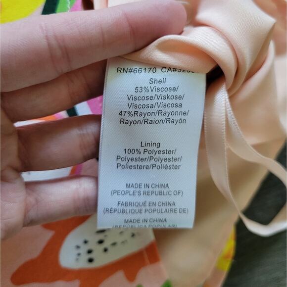 Anthropologie Hutch Orange Yellow Pink Mixed Fruit Halter Romper NWT Size 4 - Picture 13 of 16